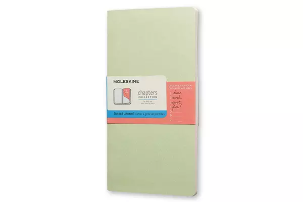 Een Moleskine Chapter Collection Journal Dotted Softcover Medium Mint Green koop je bij Moleskine.nl